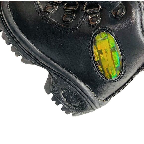 Vintage 90s Perry Ellis AMERICA K-2 Black Leather Hiking Boots - Picture 7 of 9